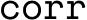 Corr Logo